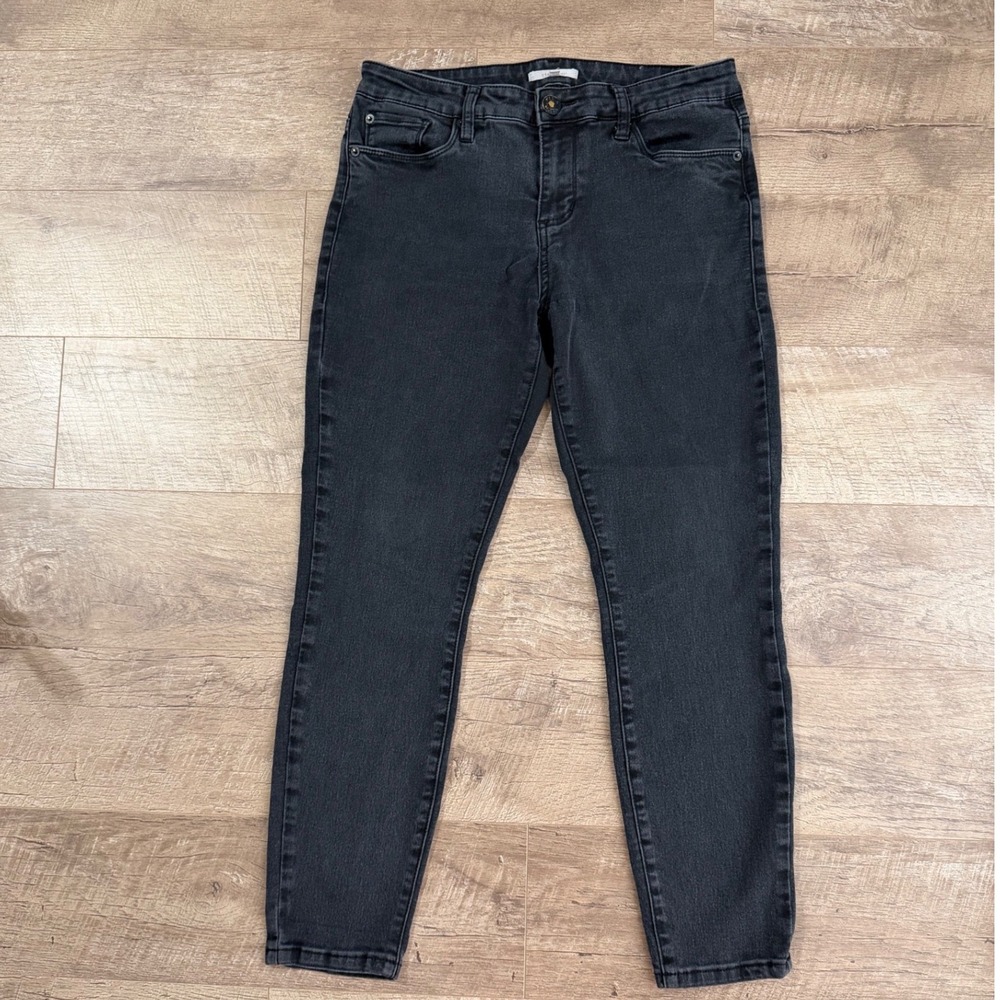 STS Blue Women's Skinny Jeans Faded‎ Black Denim Mid Rise Size 29